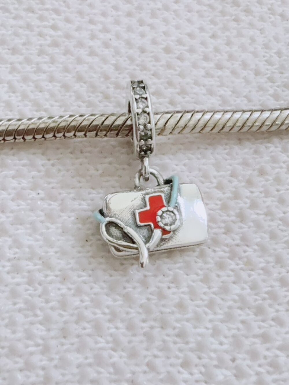 Medical First Aid Kit Charm Silver Charm For Pandora Bracelet Necklace